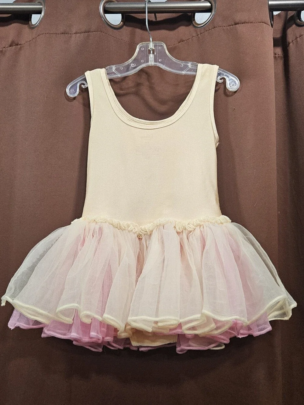Disney Princess Beauty & The Beast Belle Yellow Leotard Tule Ballerina Dress 5/6